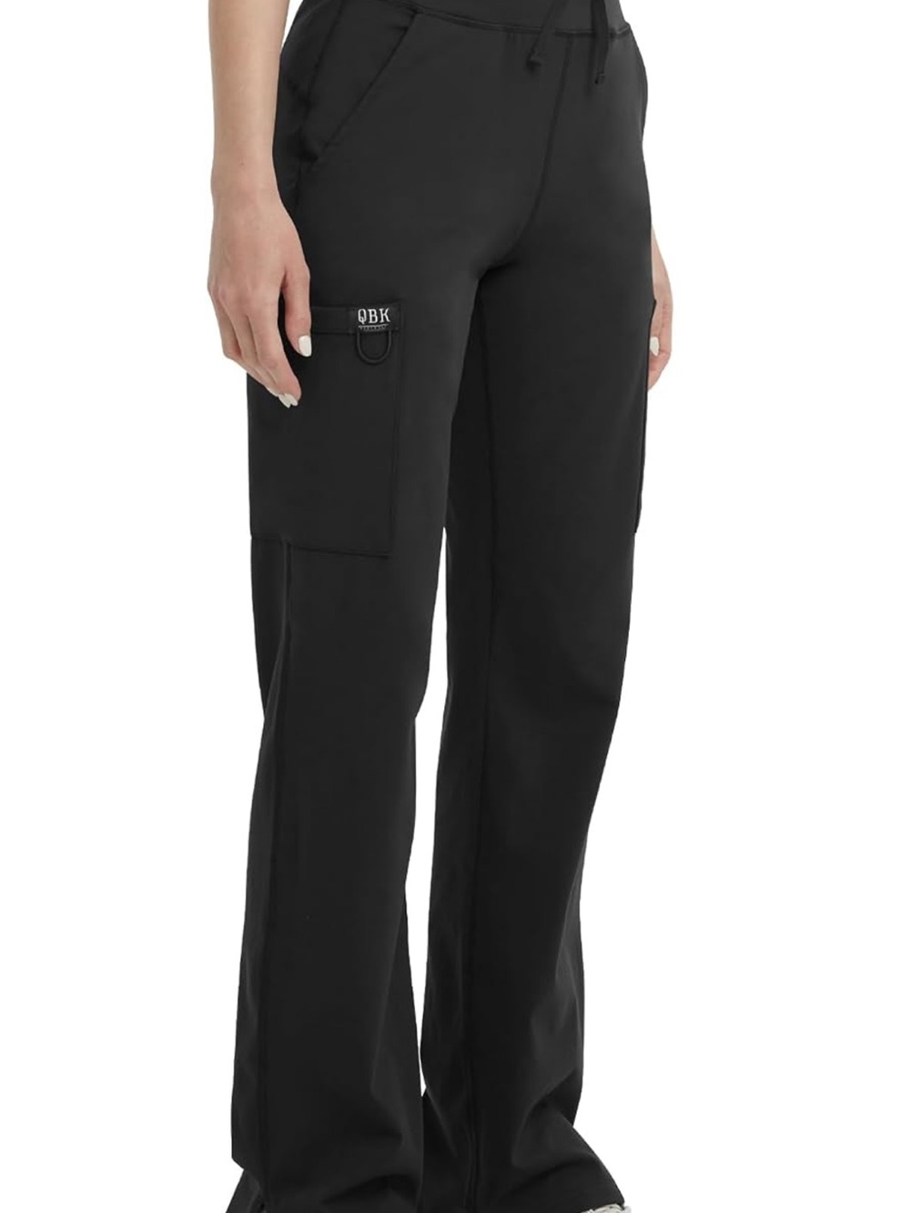 High rise yoga cargo scub pants
